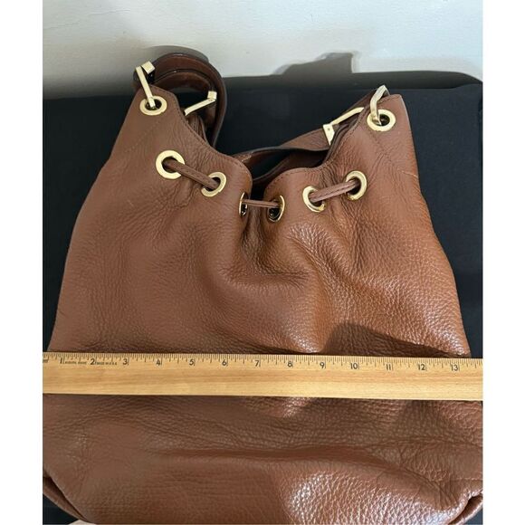 MICHAEL Michael Kors Camden Women's Brown Classic Tassel Satchel Bag - Picture 10 of 15